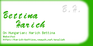 bettina harich business card